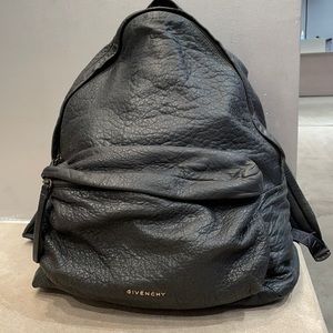 Men’s givenchy black leather backpack